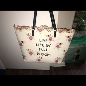 Betsey Johnson floral tote bag